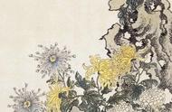 《菊石图》：一幅名家花鸟画的视觉盛宴